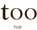 西葛西にある美容室「トゥーヘア（too hair）」ロゴ