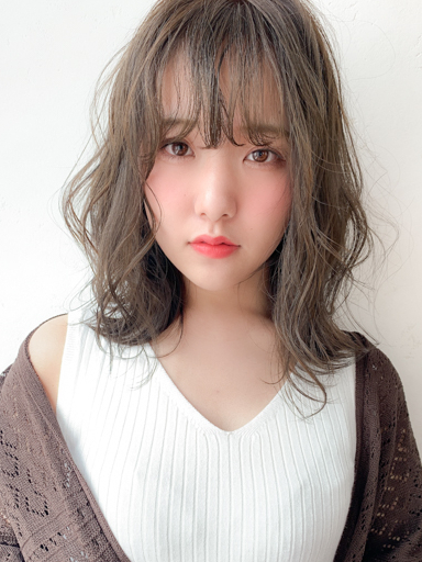西葛西にある美容室「トゥーヘア(too hair )」のヘアスタイル「ふわかわミディアム」の拡大画像